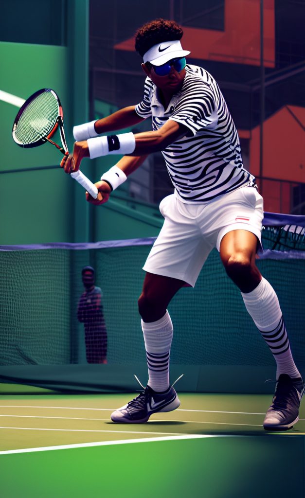 zebra tennis outfit